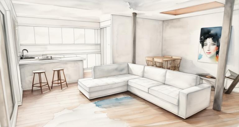 Example project 1 - Sketch apartment internal views